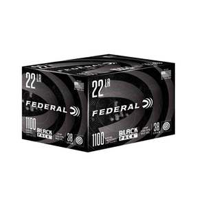 Federal Black Pack 22 Long Rifle 38gr CPHP Rimfire Ammo - 1100 Count