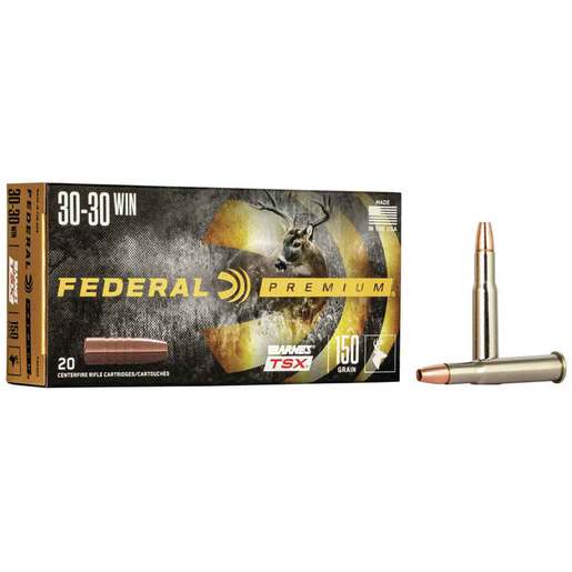 Federal Brass Barnes 30-30 Winchester 150gr Triple Shock Ammo - 20 Rounds 20 Rounds Ammo