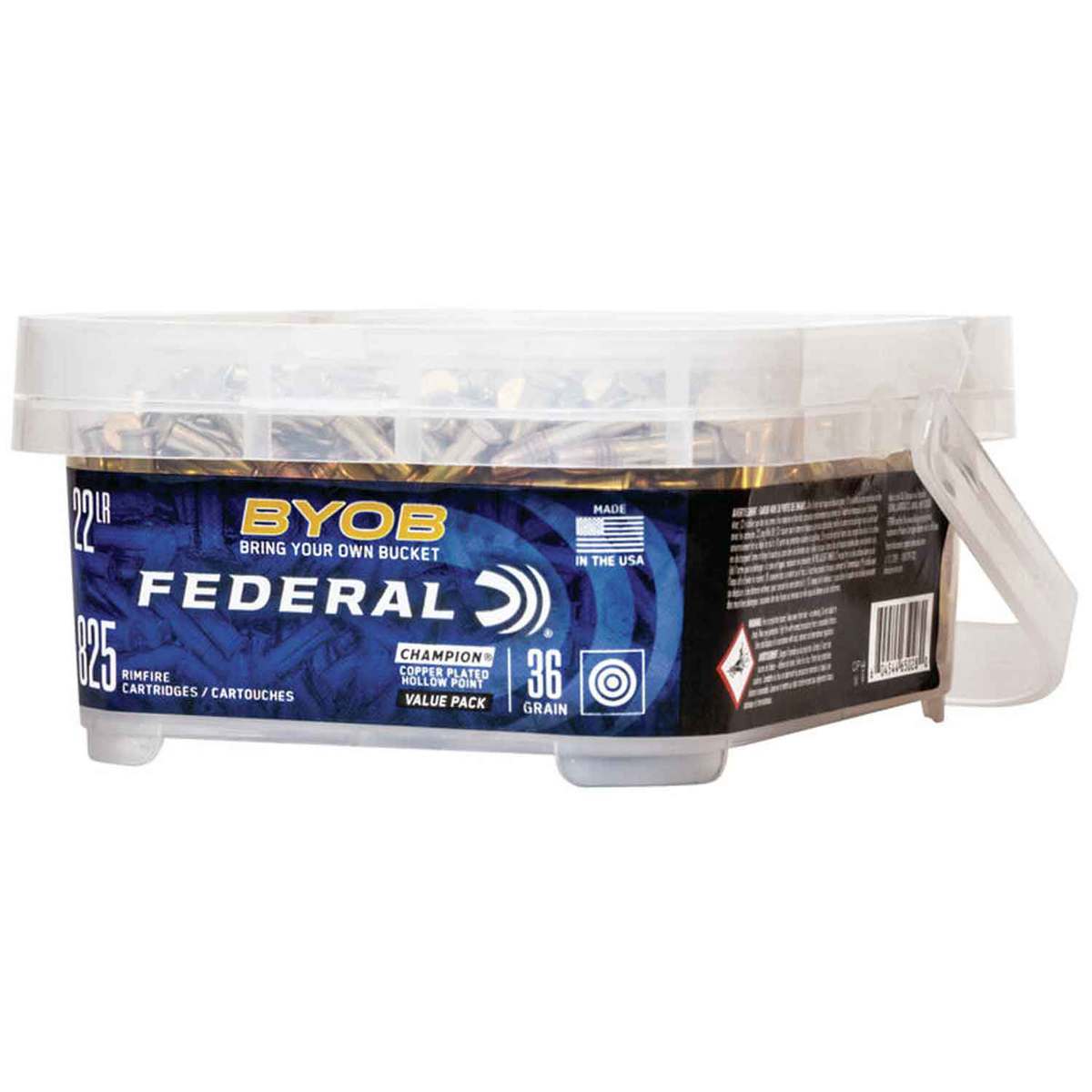 Federal BYOB 22 Long Rifle 36gr CPHP Rimfire Ammo - 825 Rounds Federal BYOB 22 Long Rifle 36gr CPHP Rimfire Ammo - 825 Rounds