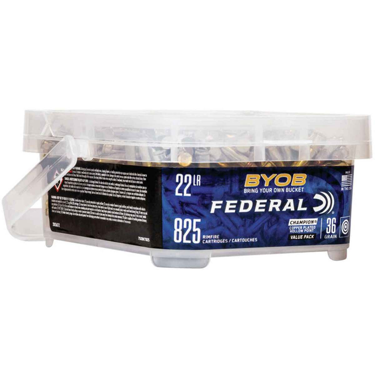 Federal BYOB 22 Long Rifle 36gr CPHP Rimfire Ammo - 825 Rounds Federal BYOB 22 Long Rifle 36gr CPHP Rimfire Ammo - 825 Rounds