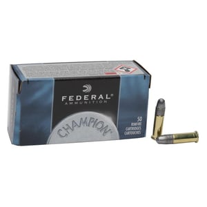 Federal Champion 22 Long Rifle 40gr LRN Rimfire Ammo - 50 Rounds
