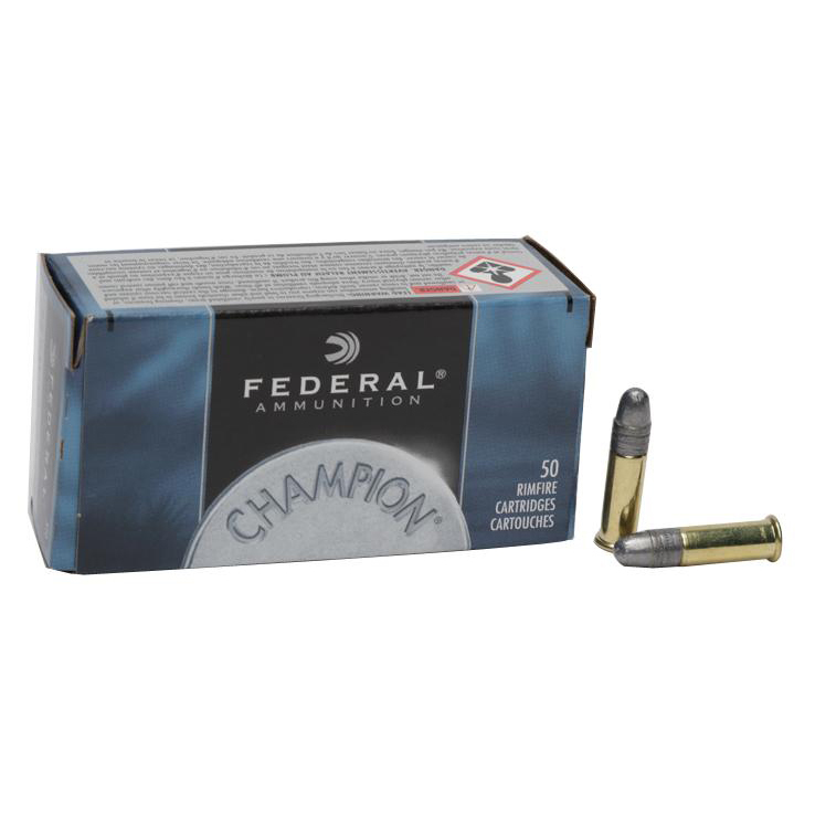 federal champion 22 long rifle 40gr lrn rimfire ammo 500 rounds
