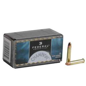 Federal Champion 22WMR (22 Mag) 40gr FMJ Rimfire Ammo - 50 Rounds
