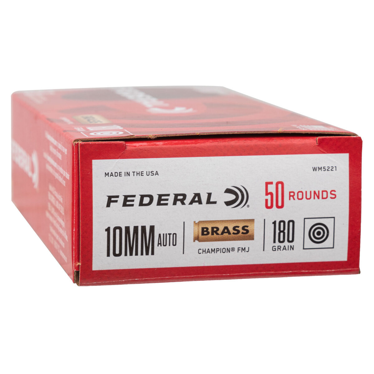 Federal Champion Training 10mm Auto 180gr FMJ Handgun Ammo - 50 Rounds Federal Champion Training 10mm Auto 180gr FMJ Handgun Ammo - 50 Rounds