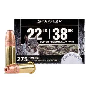 Federal Field Pack 22 Long Rifle 38gr CPHP Rifle Ammo - 275 Rounds