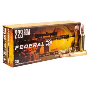 Federal Fusion 223 Remington 62gr Fusion SP Rifle Ammo - 20 Rounds