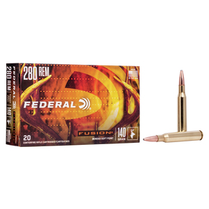 Federal Fusion 280 Remington 140gr FSP Rifle Ammo - 20 Rounds Federal Fusion 280 Remington 140gr FSP Rifle Ammo - 20 Rounds