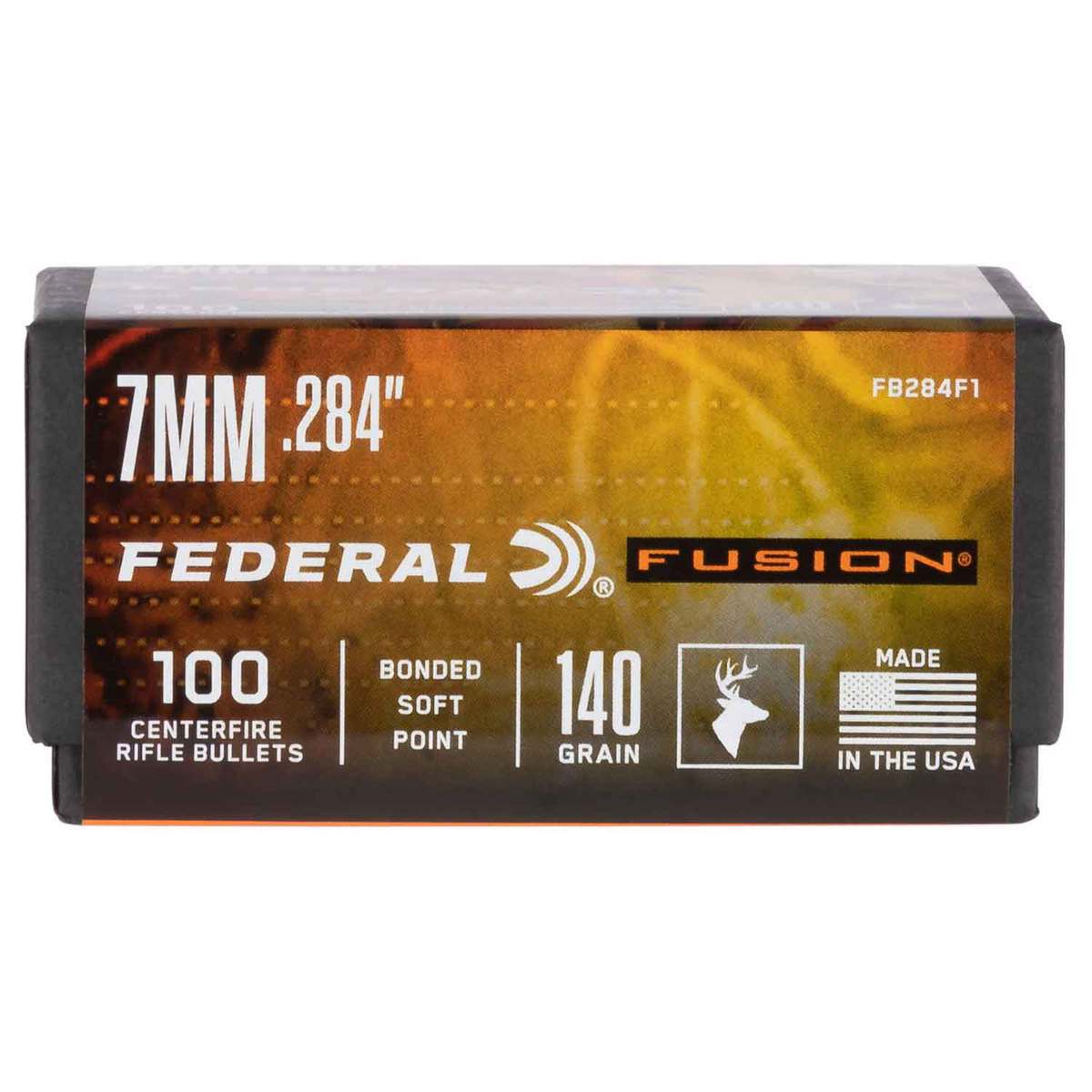 Federal Fusion 284 Caliber/7mm SP 140gr Rifle Reloading Bullets - 100 Count Federal Fusion 284 Caliber/7mm SP 140gr Rifle Reloading Bullets - 100 Count