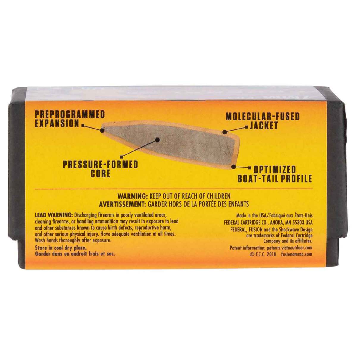 Federal Fusion 284 Caliber/7mm SP 140gr Rifle Reloading Bullets - 100 Count Federal Fusion 284 Caliber/7mm SP 140gr Rifle Reloading Bullets - 100 Count