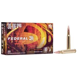Federal Fusion 30-06 Springfield 165gr Fusion SP Rifle Ammo - 20 Rounds