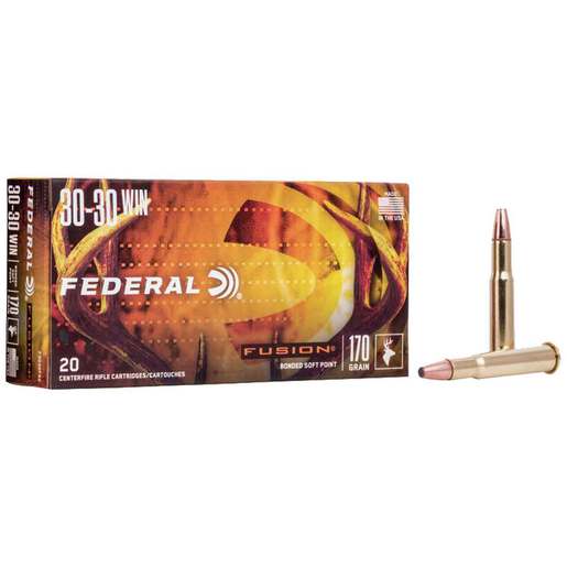 Federal Fusion 30-30 Winchester 170gr Fusion SP Rifle Ammo Ammo - 20 Rounds 20 Rounds Ammo