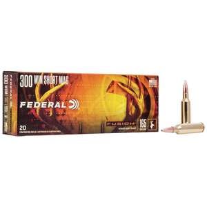 Federal Fusion 300 WSM (Winchester Short Mag) 165gr Fusion SP Rifle Ammo - 20 Rounds