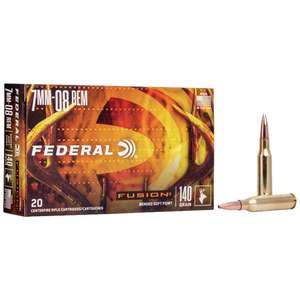 Federal Fusion 7mm-08 Remington 140gr Fusion SP Rifle Ammo - 20 Rounds