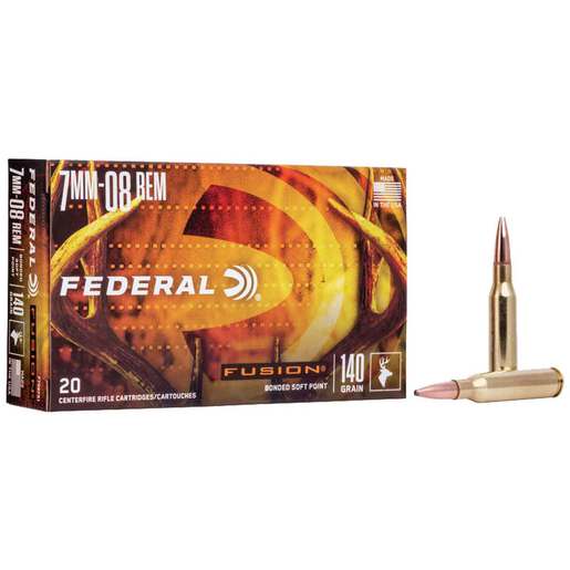 Federal Fusion 7mm-08 Remington 140gr Fusion SP Rifle Ammo Ammo - 20 Rounds 20 Rounds Ammo
