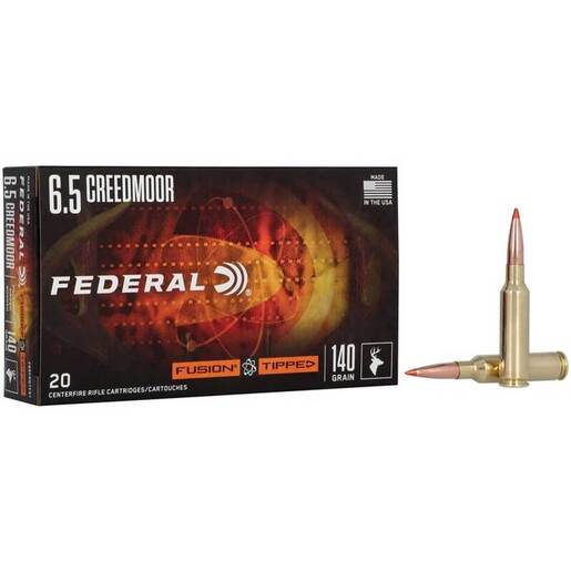 Federal Fusion Tipped 6.5 Creedmoor 140gr FT Rifle Ammo Ammo - 20 Rounds 20 Rounds Ammo