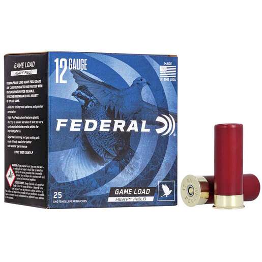 Federal Game Load 12 Gauge 2-3/4in #6 1-1/8oz Upland Shotshells Ammo - 25 Rounds Ammo - #6 25 Rounds - #6 Ammo