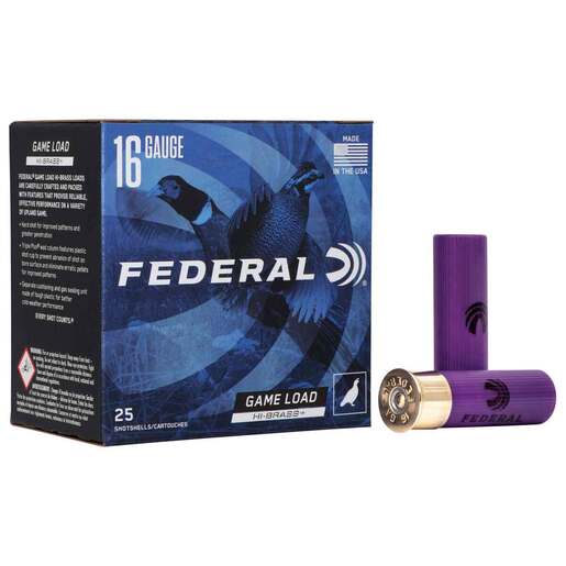 Federal Game Load 16 Gauge 2-3/4in #6 1-1/8oz Upland Shotshells Ammo - 25 Rounds 25 Rounds Ammo