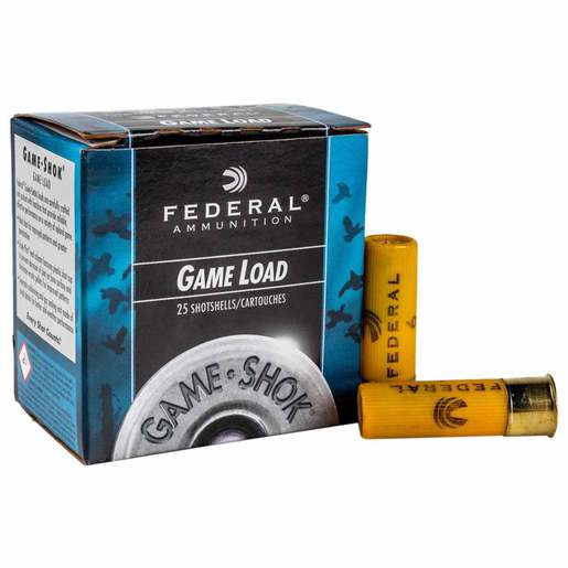 Federal Game-Load 20 Gauge 2-3/4in #6 7/8oz Upland Shotshells Ammo - 25 Rounds Ammo - #6 25 Rounds - #6 Ammo