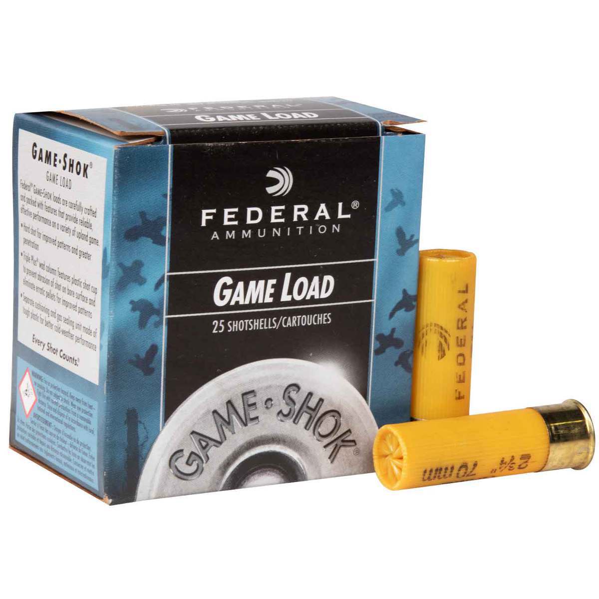 Federal Game-Load 20 Gauge 2-3/4in #7.5 7/8oz Upland Shotshells - 25 Rounds Federal Game-Load 20 Gauge 2-3/4in #7.5 7/8oz Upland Shotshells - 25 Rounds