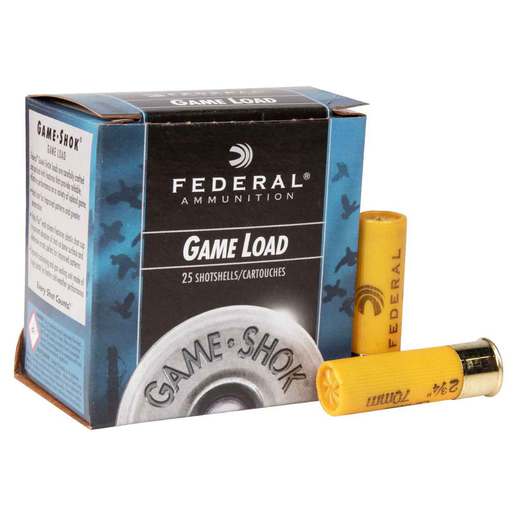 Federal Game-Load 20 Gauge 2-3/4in #8 7/8oz Upland Shotshells Ammo - 25 Rounds Ammo - #8 25 Rounds - #8 Ammo