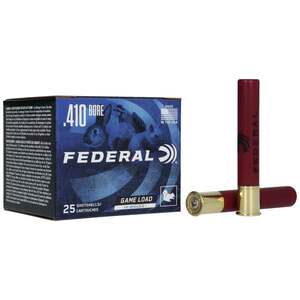 Federal Game Load Upland High Brass 410 Gauge 3in #5 11/16oz Upland Shotshell - 25 Rounds