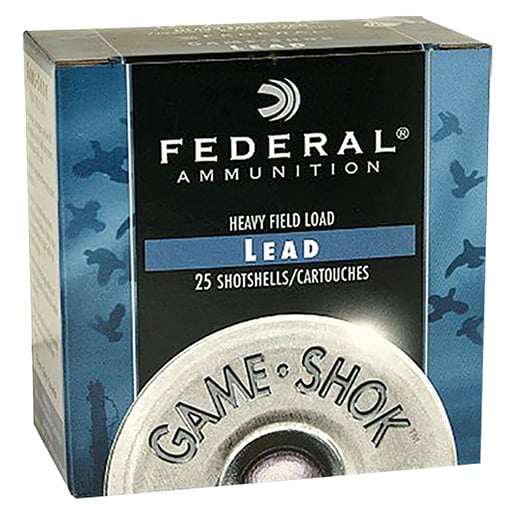 Federal Game-Shok 12 Gauge 2-3/4in #8 1-1/8oz Upland Shotshells Ammo - 25 Rounds Ammo - #8 25 Rounds - #8 Ammo