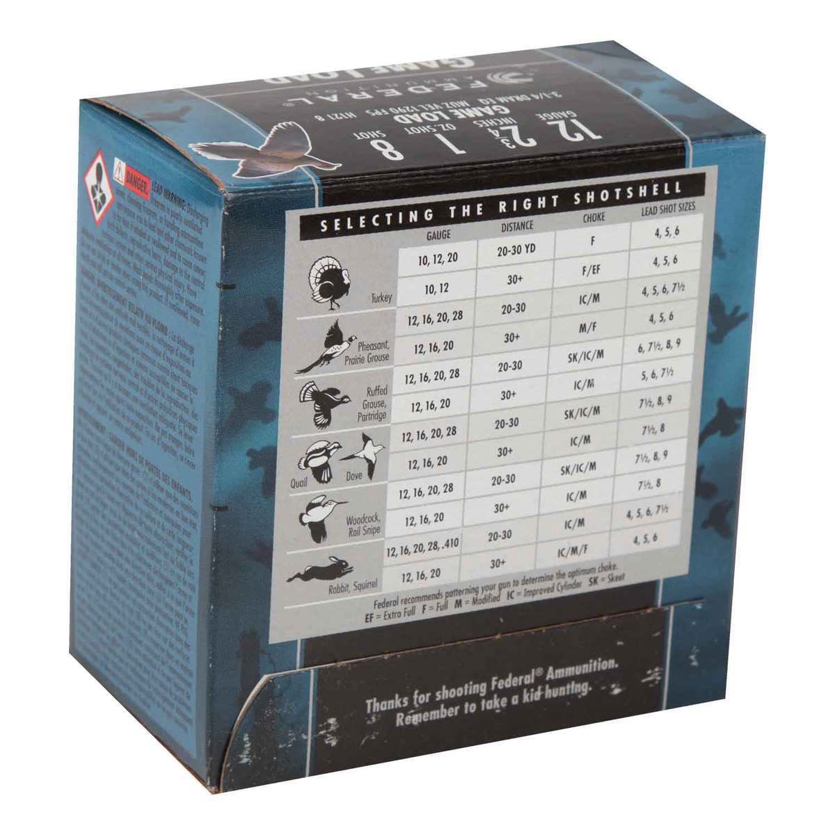 Federal Game-Shok 12 Gauge 2-3/4in #8 1oz Upland Shotshells - 25 Rounds Federal Game-Shok 12 Gauge 2-3/4in #8 1oz Upland Shotshells - 25 Rounds