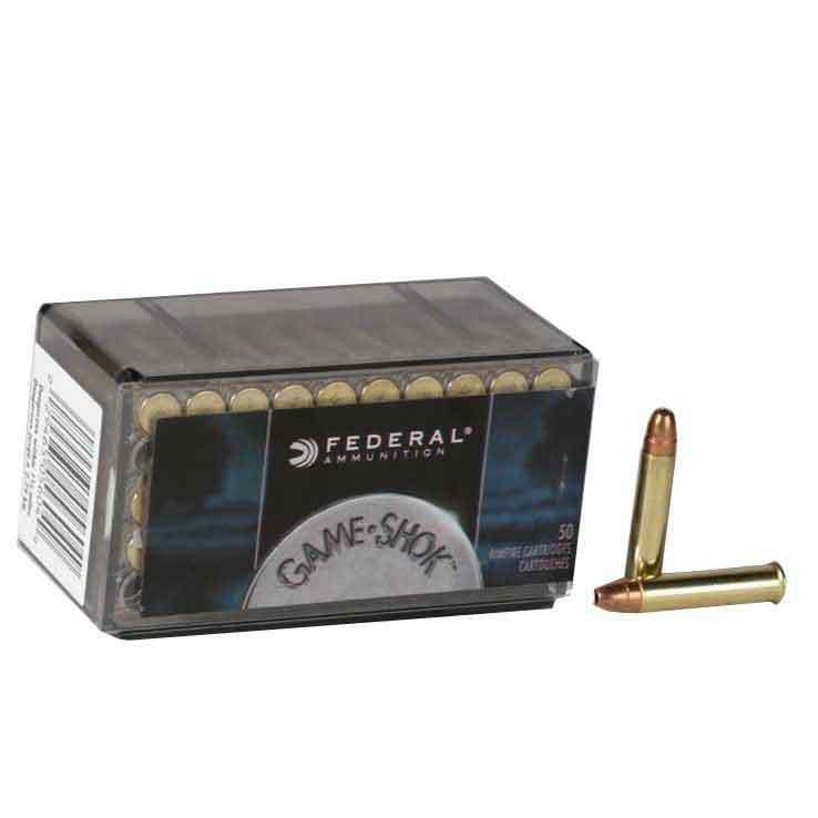 Federal Game Shok 22 WMR (22 Mag) 50gr JHP Rimfire Ammo - 50 Rounds Federal Game Shok 22 WMR (22 Mag) 50gr JHP Rimfire Ammo - 50 Rounds