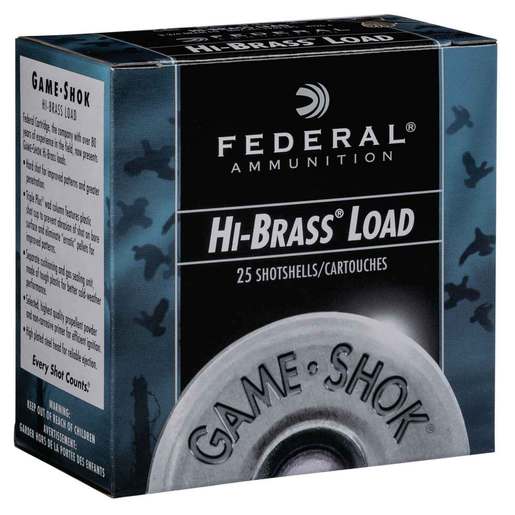 Federal Game-Shok Hi-Brass 410 3in #4 2/3oz Upland Shotshells – 25 Rounds – #4