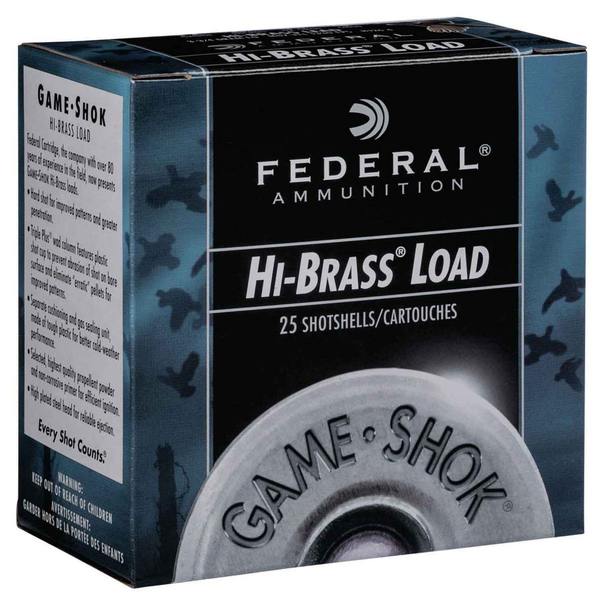 Federal Game-Shok Hi-Brass 410 3in #6 2/3oz Upland Shotshells - 25