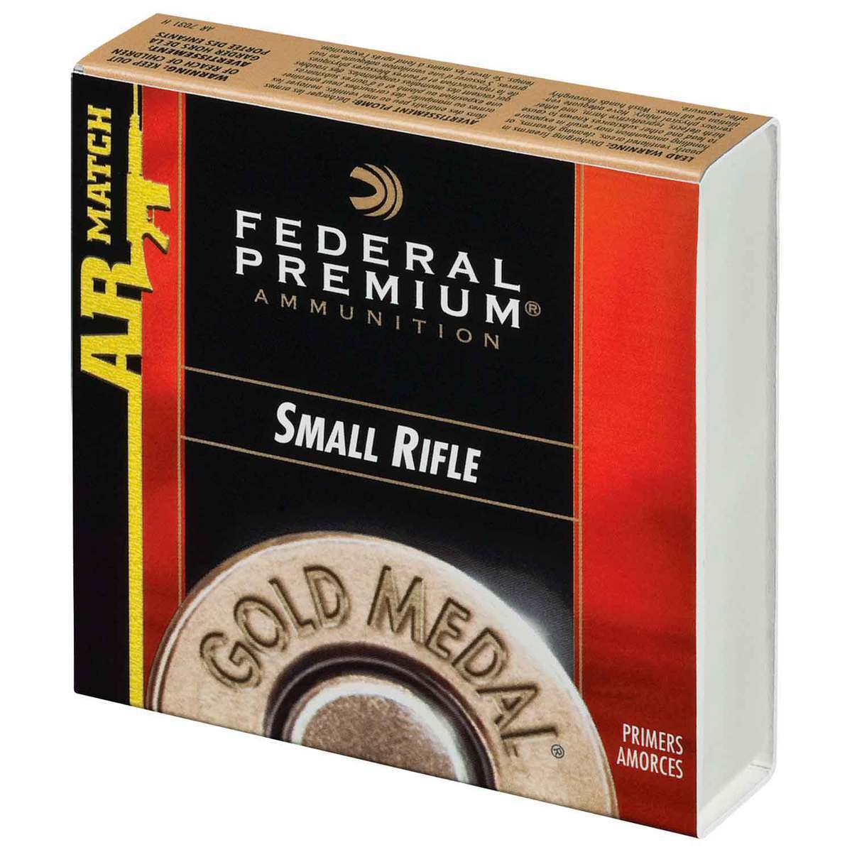 Federal GM Gold Medal Small Rifle AR Match Primers - 100 Count - Small Rifle AR Match Federal GM Gold Medal Small Rifle AR Match Primers - 100 Count - Small Rifle AR Match