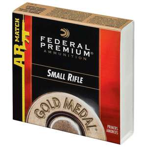 Federal GM Gold Medal Small Rifle AR Match Primers - 100 Count