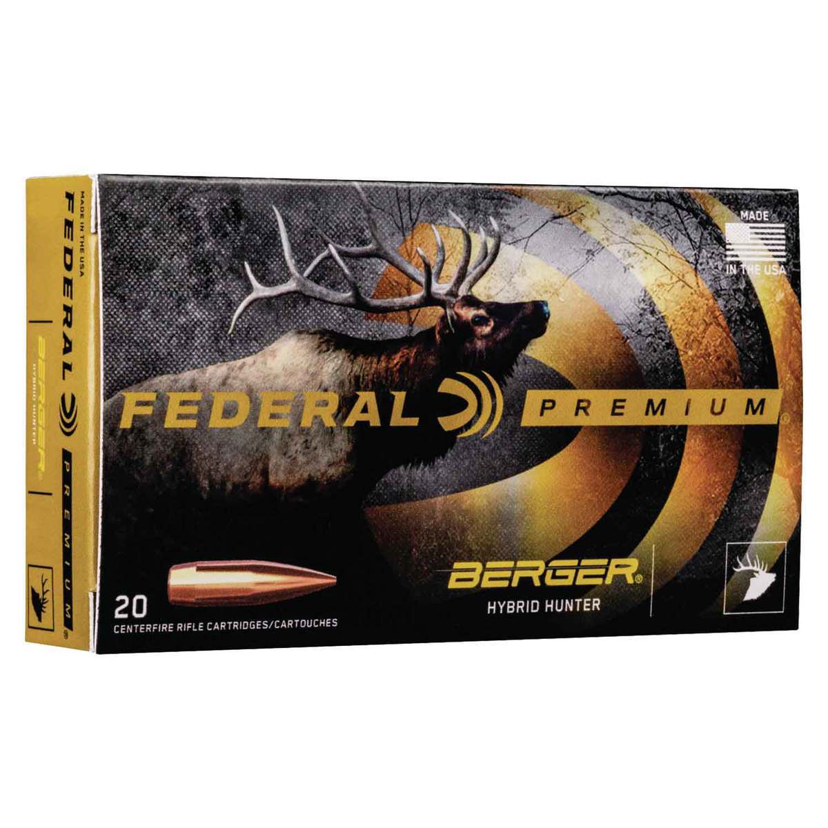 Federal Gold Medal 300 Winchester Magnum 215gr Berger Hybrid Rifle Ammo - 20 Rounds Federal Gold Medal 300 Winchester Magnum 215gr Berger Hybrid Rifle Ammo - 20 Rounds