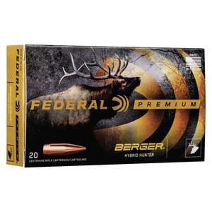 Federal Gold Medal 300 Winchester Magnum 215gr Berger Hybrid Rifle Ammo - 20 Rounds