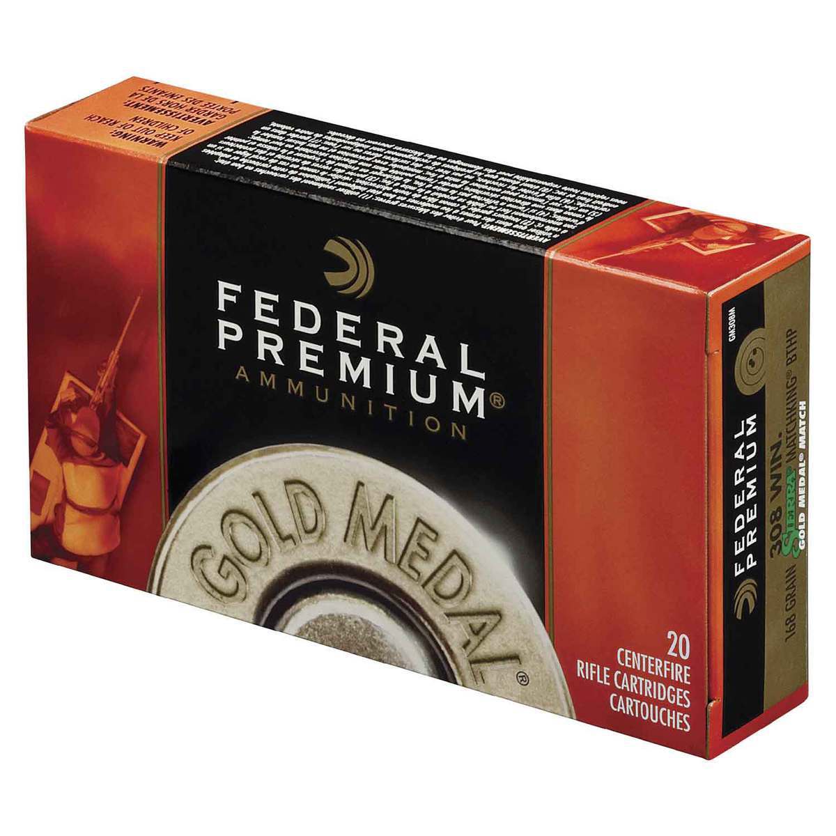 Federal Gold Medal 338 Lapua Magnum 300gr Sierra BTHP Rifle Ammo - 20 Rounds Federal Gold Medal 338 Lapua Magnum 300gr Sierra BTHP Rifle Ammo - 20 Rounds