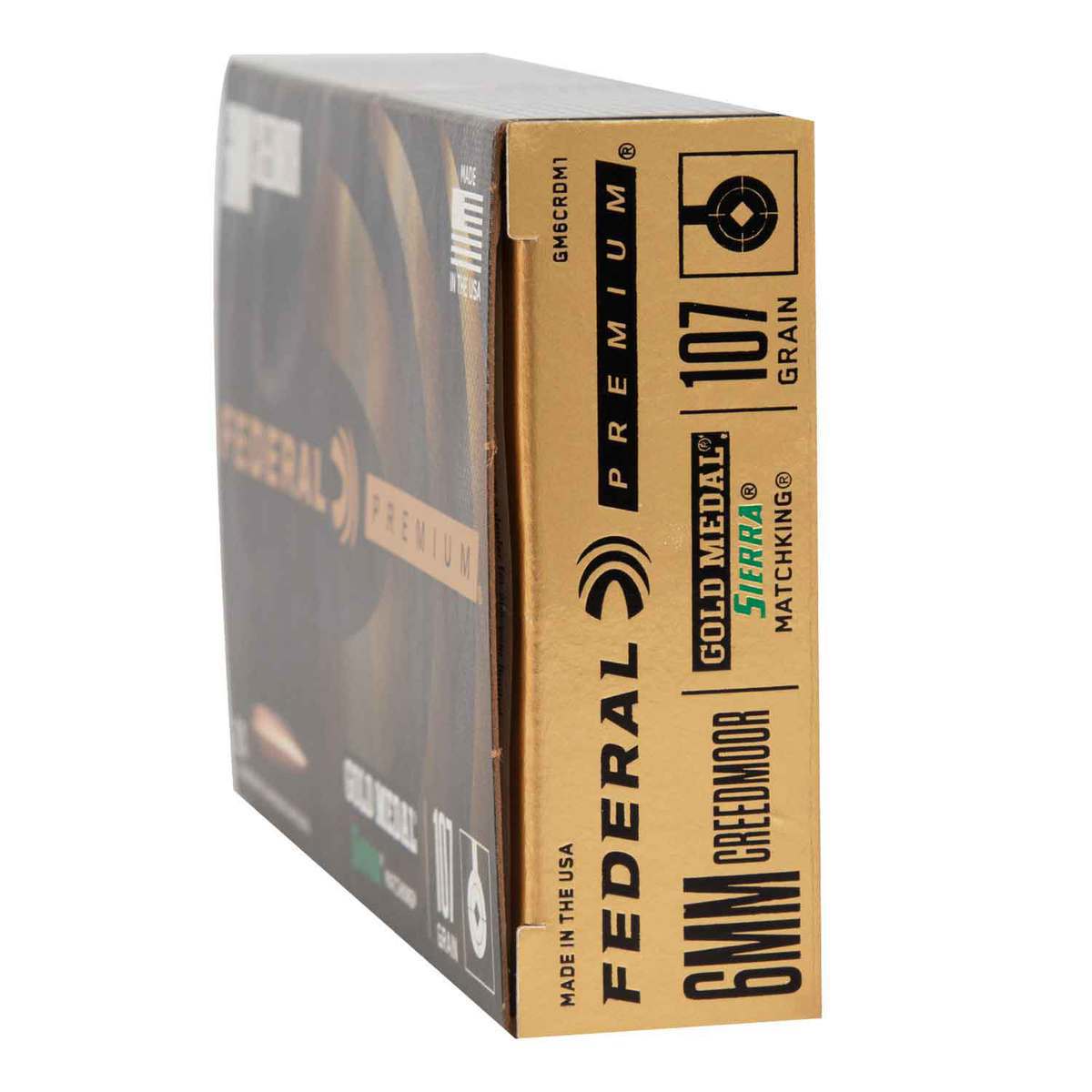 Federal Gold Medal Sierra 6mm Creedmoor 107gr Siera BTHP Rifle Ammo- 20 Rounds Federal Gold Medal Sierra 6mm Creedmoor 107gr Siera BTHP Rifle Ammo- 20 Rounds
