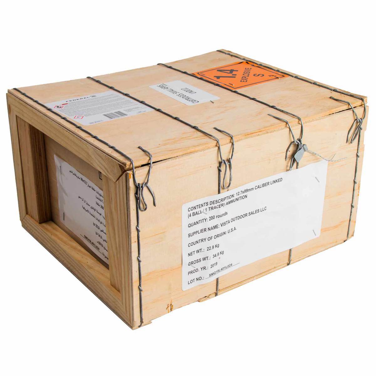 Federal Lake City 4:1 KSA MOI M33/M17 With Ammo Can 50 BMG 660gr FMJ ...