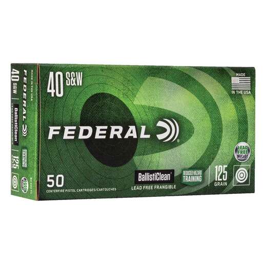 Federal Law Enforcement 40 S&W 125gr LFF Handgun Ammo Ammo - 50 Rounds 50 Rounds Ammo