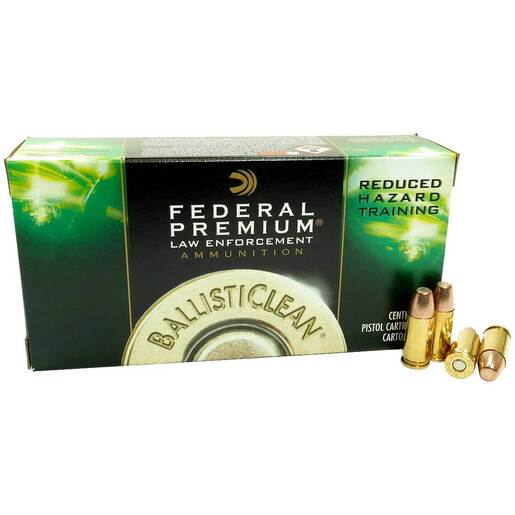 Federal Law Enforcement BallistiClean 9mm Luger 100gr LFF Handgun Ammo Ammo - 50 Rounds 50 Rounds Ammo