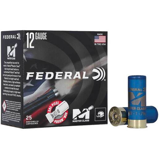 Federal Master Class 12 Gauge 2 3/4in #8 1oz Target Shotshells Ammo - 25 Rounds #8 25 Rounds #8 Ammo