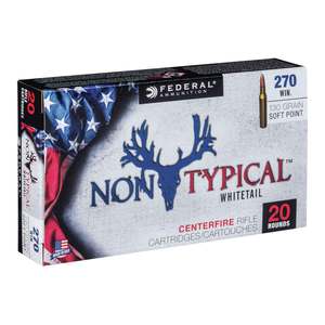 Federal Non-Typical 270 Winchester 130gr SP Rifle Ammo - 20 Rounds