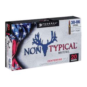 Federal Non-Typical 30-06 Springfield 180gr SP Rifle Ammo - 20