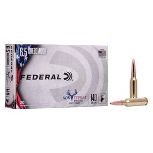 Federal Non-Typical 6.5 Creedmoor 140gr SP Rifle Ammo - 20 Rounds
