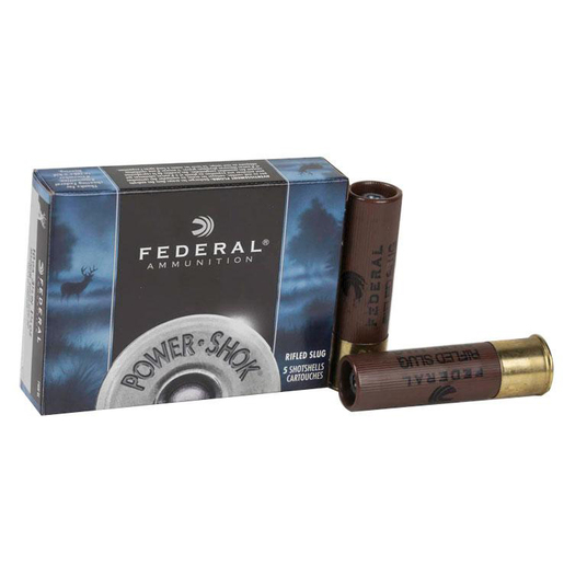 Federal Power-Shok 10 Gauge 3-1/2in 1-3/4oz Slugs Shotshells – 5 Rounds