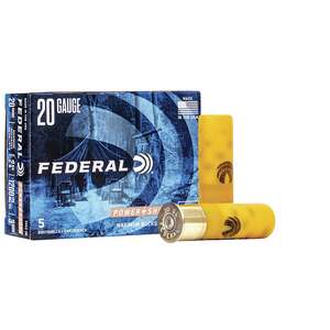 Federal Power-Shok 20 Gauge 2-3/4in #3 Buckshot 1.07oz Shotshells - 5 Rounds Federal Power-Shok 20 Gauge 2-3/4in #3 Buckshot 1.07oz Shotshells - 5 Rounds