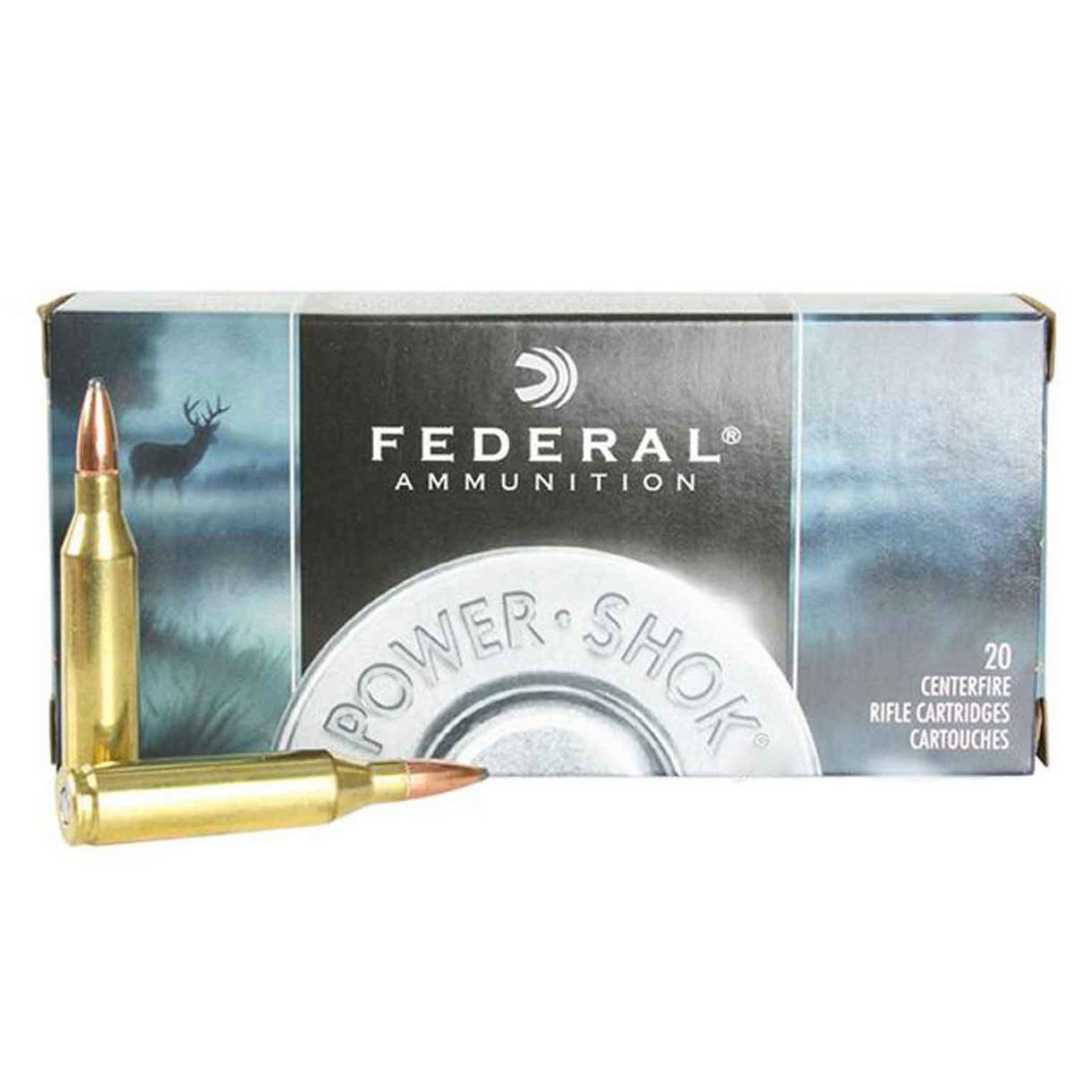 Federal Power-Shok 223 Remington 55gr SP Rifle Ammo - 20 Rounds Federal Power-Shok 223 Remington 55gr SP Rifle Ammo - 20 Rounds