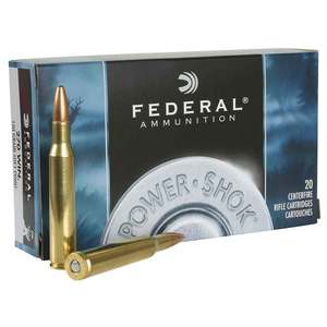 Federal Power-Shok 270 Winchester 130gr SP Rifle Ammo - 20 Rounds