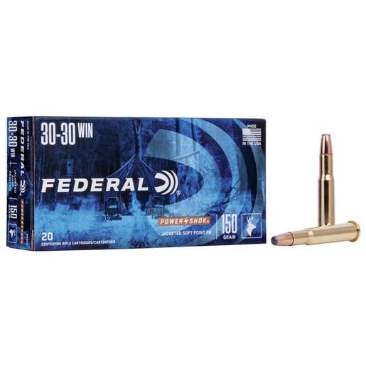 Federal Power-Shok 30-30 Winchester 150gr SP Rifle Ammo Ammo - 20 Rounds 20 Rounds Ammo