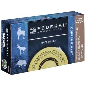 Federal Power Shok 308 Winchester 150gr CHP Rifle Ammo - 20 Rounds