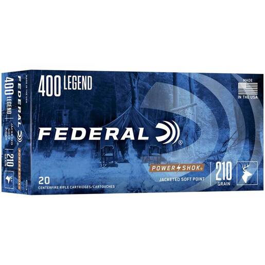 Federal Power-Shok 400 Legend 210gr Soft Point Rifle Ammo - 20 Rounds